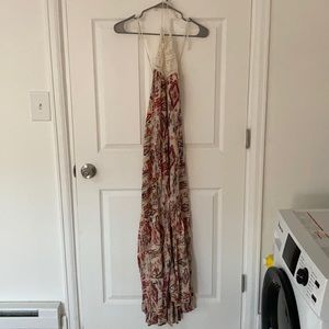 Boho billabong halter maxi dress